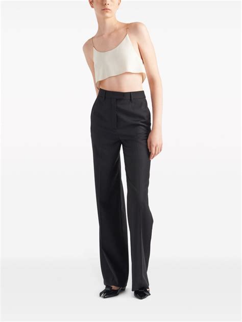 Prada Sablé Cropped Camisole Top 